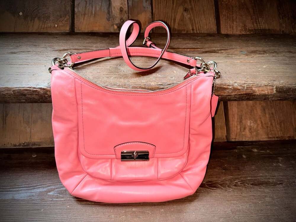 Coach Kristin Pink Y2K Leather Hobo Shoulder Bag